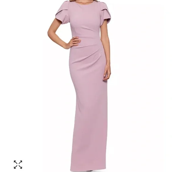 chinese dress ladies Xscape Petite Sleeveless Ball Gown - Sage Gold